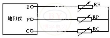 三端子接地电阻测试仪接线图